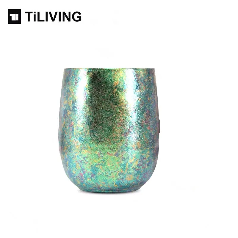 Tilive чистый титановый стаканчик двухслойная против накипания для кофе влюбленных