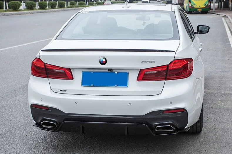 Для BMW 5 Series G30 G38 528 530 540 2018 углеродное волокно или ABS задний спойлер Высокое