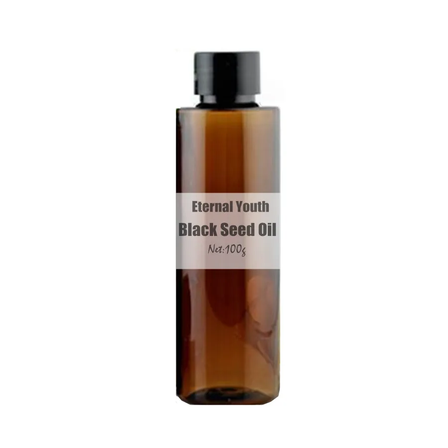 

Black Seed Oil Cold Pressed Organic Cumin Nigella Sativa Pure Essential Oil 100g/bottle Beauty