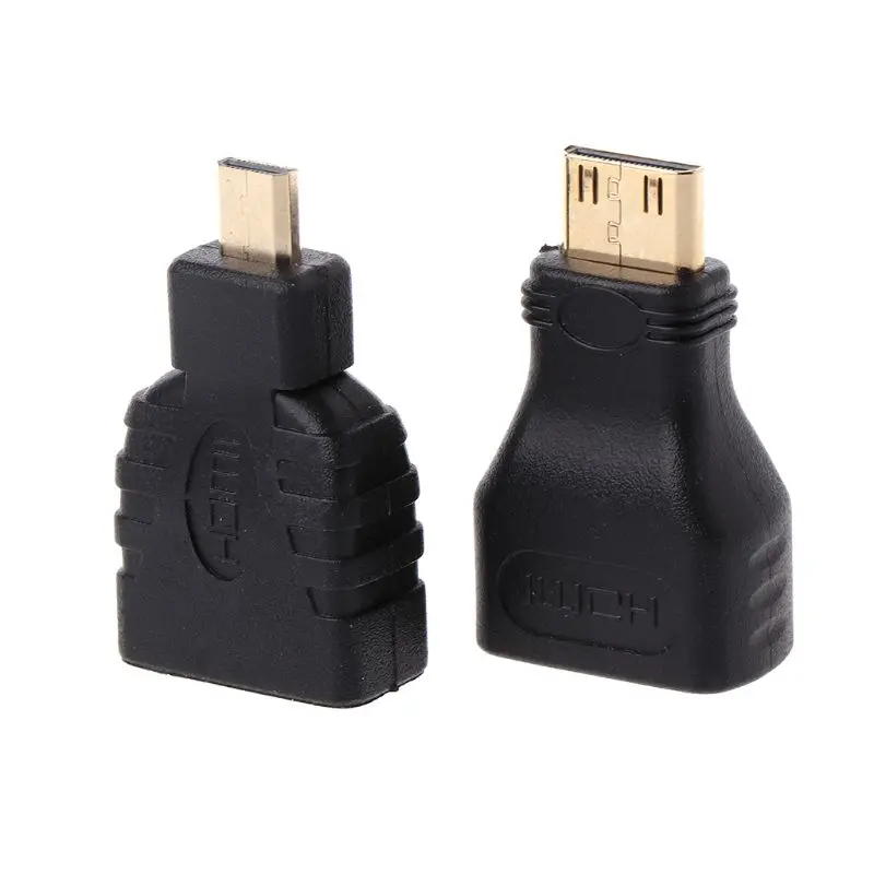1080P HDMI к Micro HDMI/мини-конвертер HDMI позолоченный стандартный HD Женский удлинитель адаптер Разъем для видео ТВ Xbox доступ