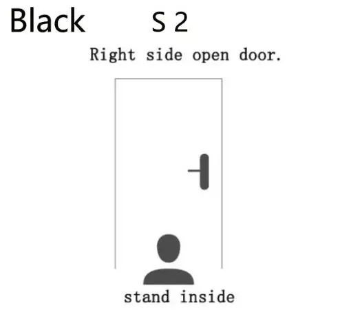 Right side open door Сяо mi Шерлок умная наклейка S2 Smart Lock инструкции заблокировать pad mi домой замок блокировки - Цвет: Right side open door