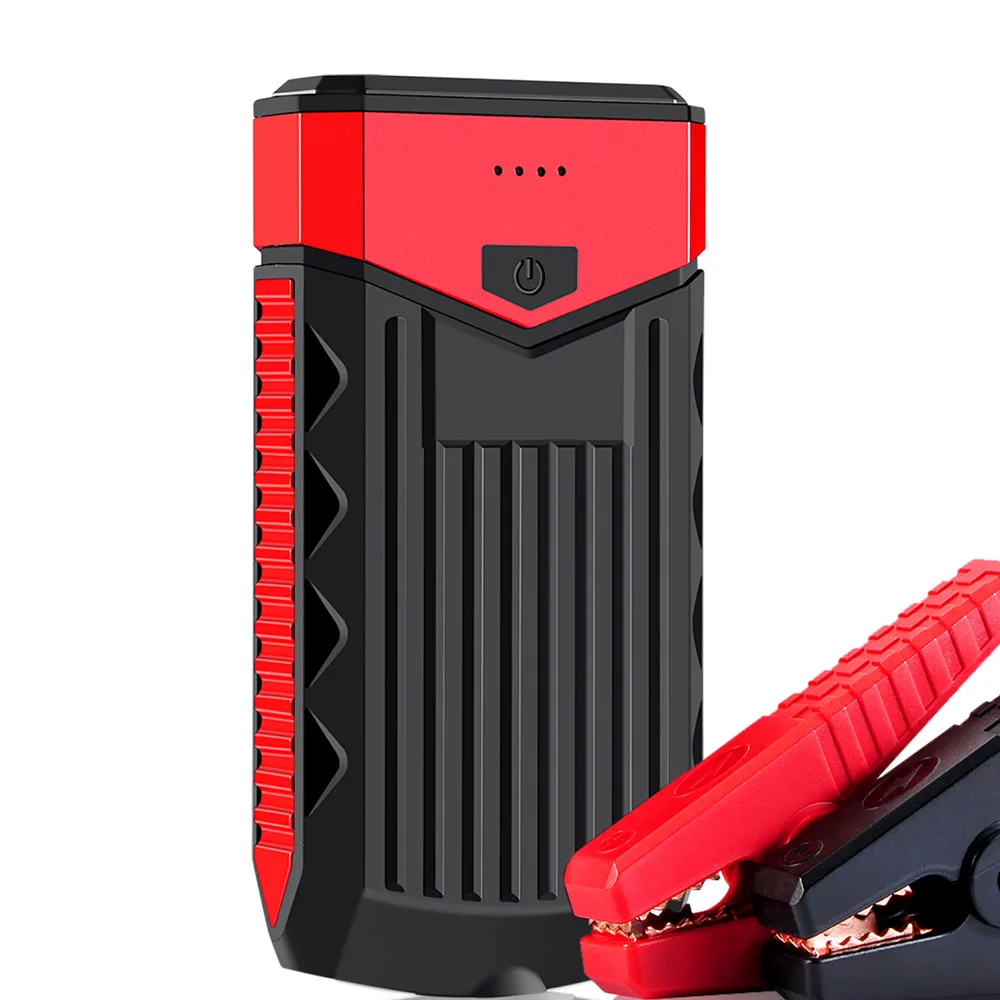 Красный HCBAO супер мощный автомобильный скачок стартер power Bank 600A портативный автомобильный аккумулятор зарядное устройство 12 В 6.0L-бензин 3.0T-дизельный автомобильный стартер - Цвет: Красный