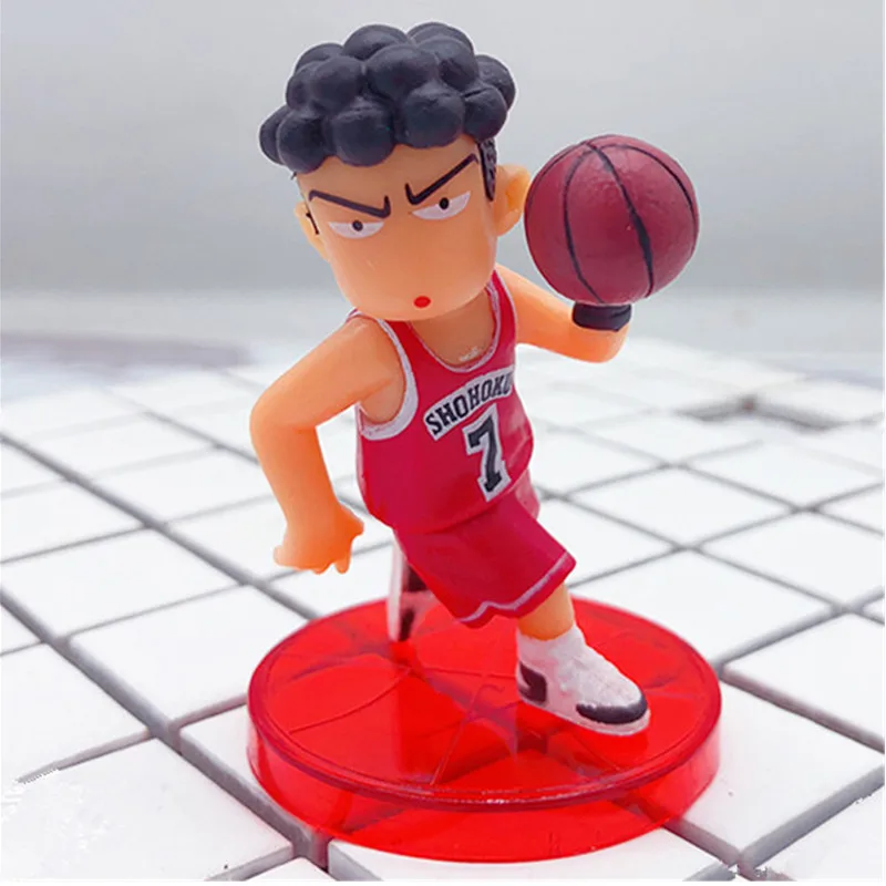 5 шт./компл. аниме Slam dunk Sakuragi Hanamichi Akira Sendoh играть в баскетбол ПВХ фигурку игрушки D288