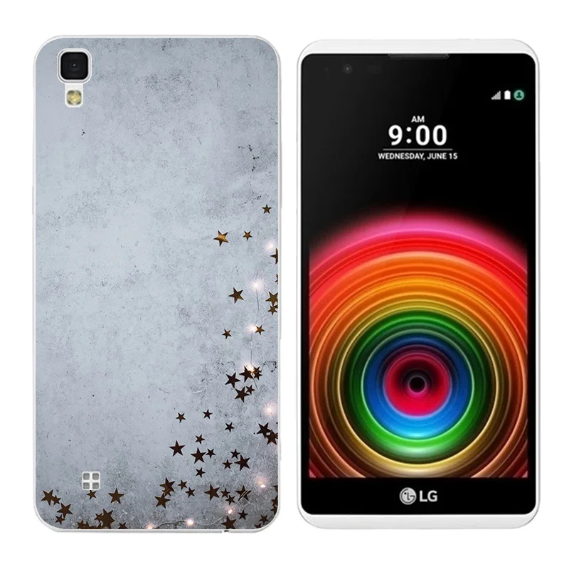 Soft TPU Cases for LG X power K210 K220 LS755 Triangle Printing Back Cover Skin Power K220DS Bags Fundas |