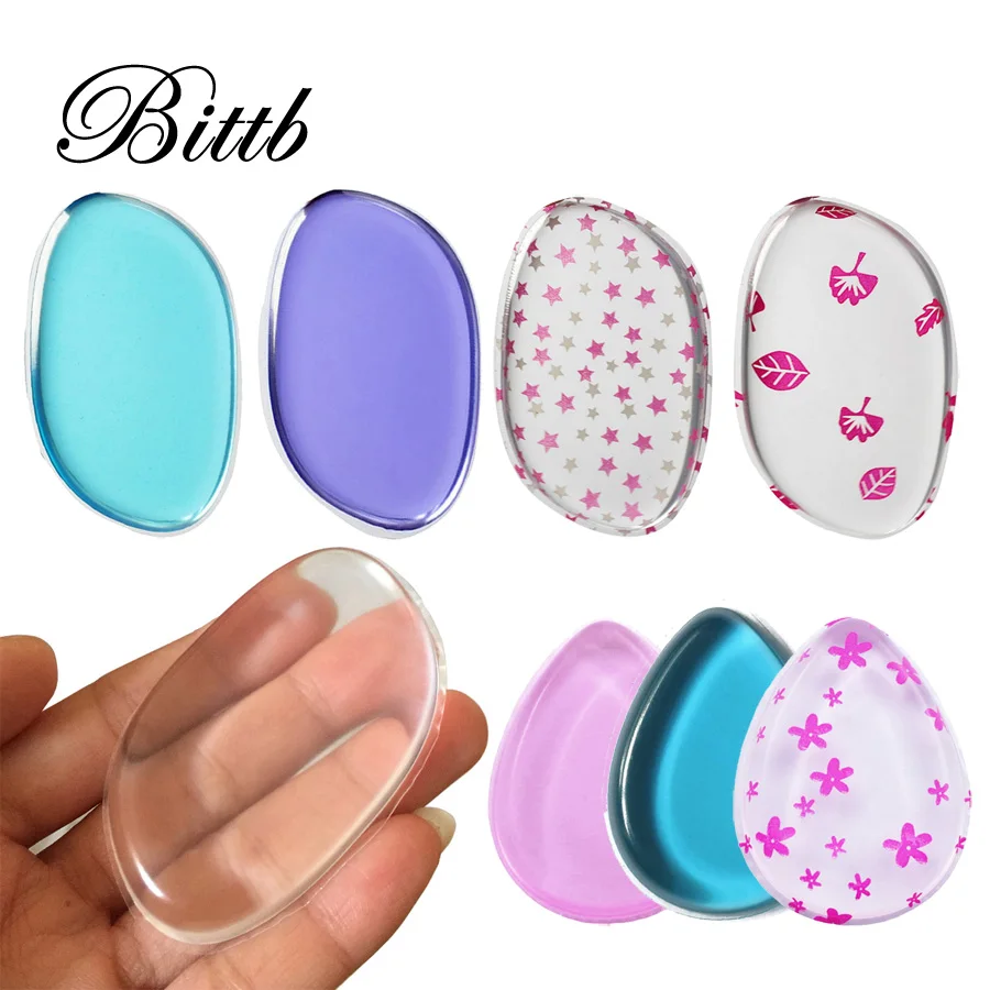 Bittb 2 шт. силиконовая Косметическая пуховка основа для макияжа Губка BB крем пудра