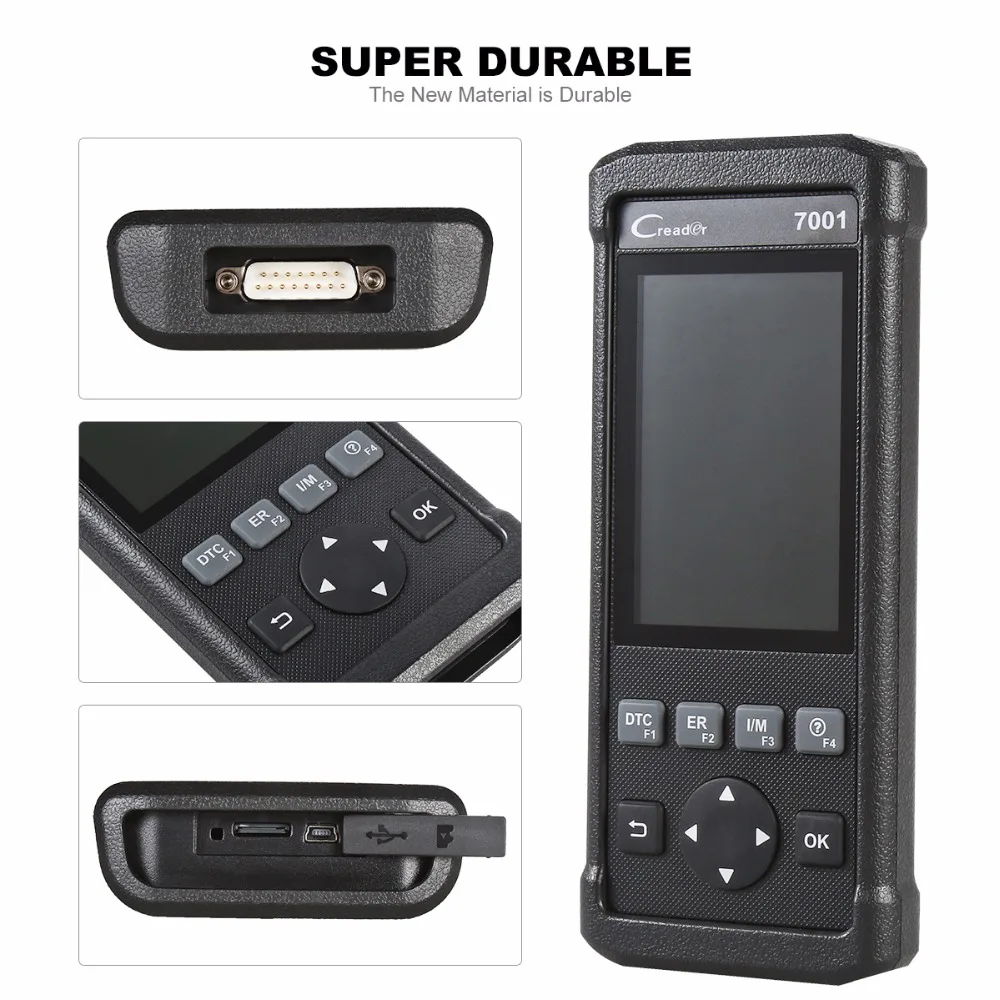 Оригинальный Старт DIY Code Reader CReader 7001 полный OBD2 сканер/сканирования с маслом сброса