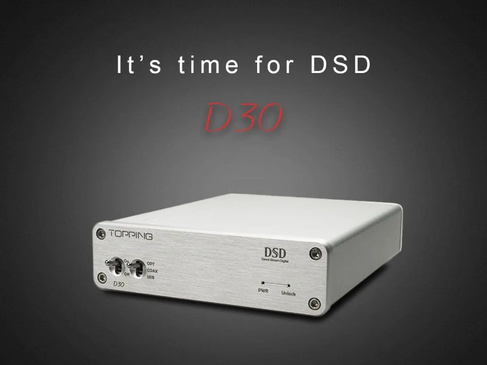 Топпинг D30 DSD аудио декодер USB DAC коаксиальный Оптическое волокно XMOS CS4398 24 бит 192 кГц усилитель