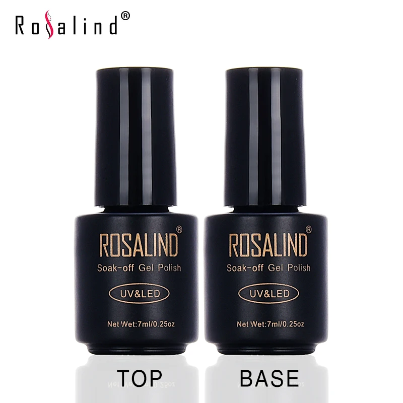 Розалинд Top Coat базовый гель лак для ногтей 7 мл черная бутылка Книги по искусству