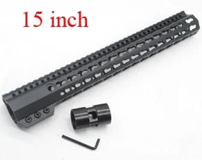 7 ''9'' 10 ''11'' 12 ''13,5'' 15 ''дюймов Длина тяжелый тонкий зажимной стиль ключ мод Froating Handguard Rail Fit. 223 винтовка - Цвет: 15 inch Length