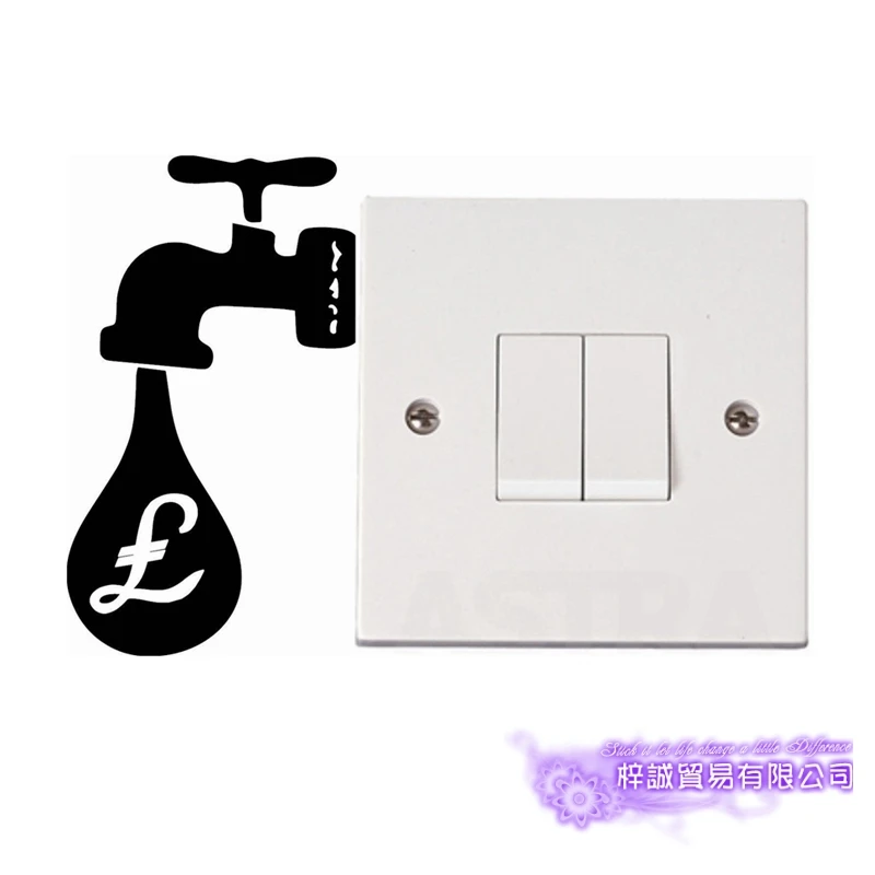 Наклейка на панель переключателя смесителя наклейка плакаты виниловые наклейки