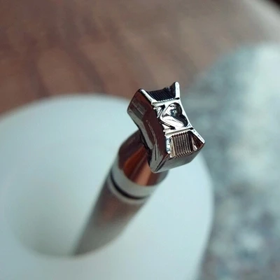 

DIY Leather Craft Senior Steel Metal Construction Basket Stamp Small Heart-shaped 9mm*6mm