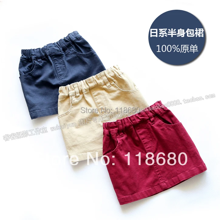 Бесплатная доставка новинка 2015 года сезон весна осень юбки для девочек детская