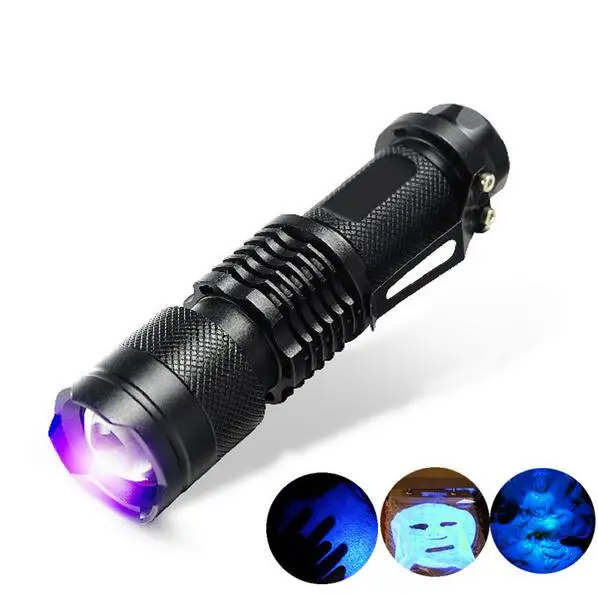 2018 Новый 365nm Мини УФ светодиодный фонарик лампа черный свет фонарик|uv torch|led flashlight