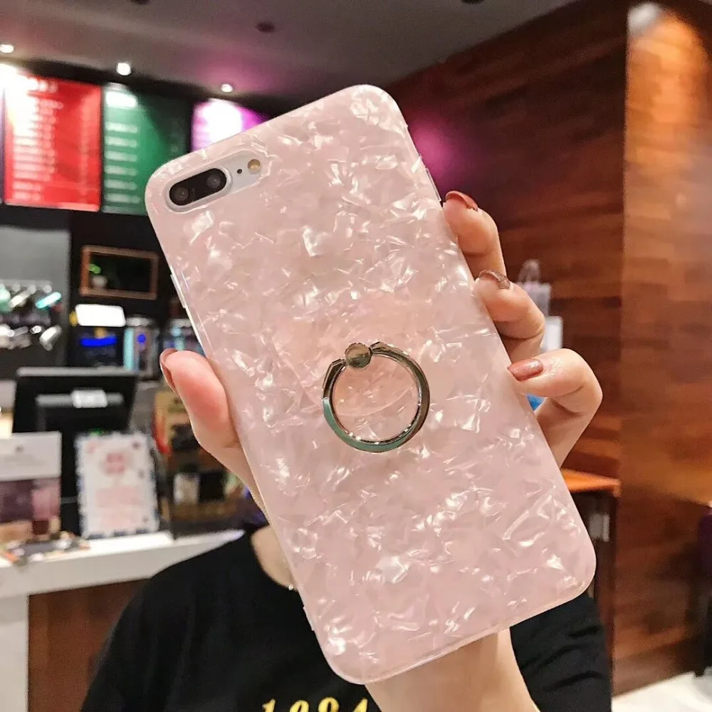 Ourpho Shelly чехол для iPhone X XR XS MAX fashion trend ring frame 6 6s 7 8 plus | Мобильные телефоны и