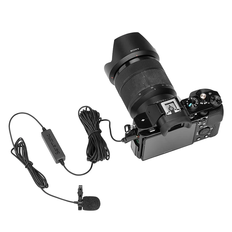 Микрофон Saramonic 20 футов петличный микрофон для iPhone 8 8x iPad Sony DV видеокамер Canon Nikon