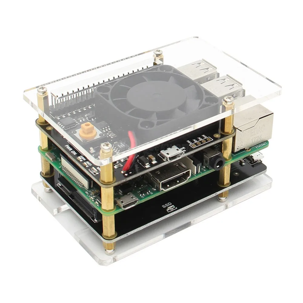 Raspberry Pi X730 управление питанием с безопасным выключением и функцией автоматического охлаждения Плата расширения для Raspberry Pi 3B+(plus)/3B