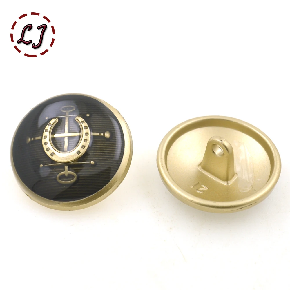 Модные декоративные металлические пуговицы в британском стиле золотые