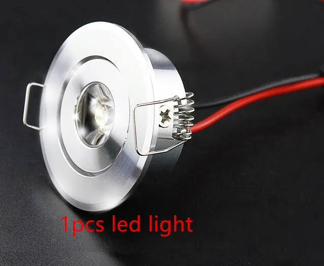 1pcs led light DC12V 1,5 W Светодиодный прожектор Светодиодный Светильник утопленные потолочные светильники для дома Кухня витрина шкаф торговый центр ночные огни - Испускаемый цвет: 1pcs led light