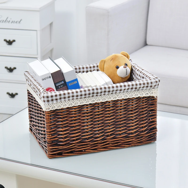 Приемная коробка супер большая ротанговая композиция без покрытия ящик для