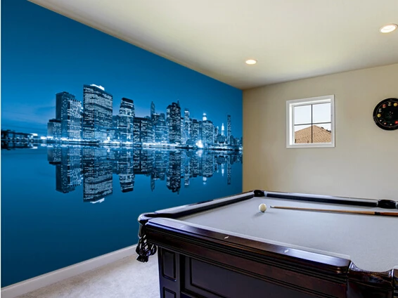 Custom photo wallpaper.Manhattan New York City.Modern 3D murals for living room bedroom kitchen wall waterproof PVC wallpaper |