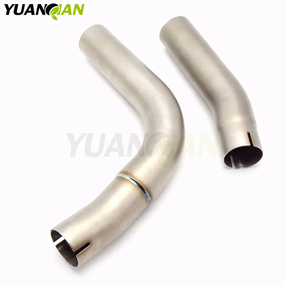 

A middle connect for yahana YZF R1 2009-14 Motorcycle Exhaust Pipe Muffler Escape Connecting Pipe Front Link Pipe Moto Mid Pipe