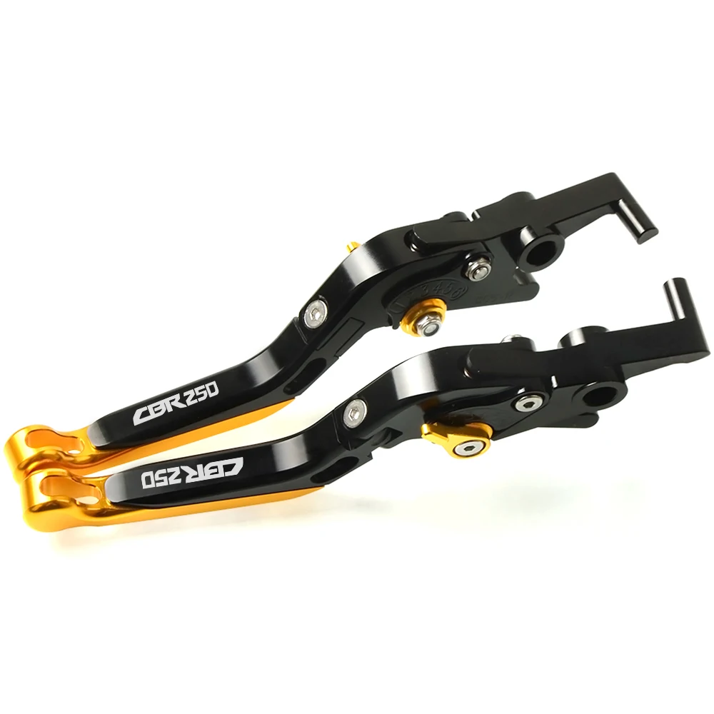 Gold CNC мотоцикл сцепные рычаги ручка Регулируемая Складная Выдвижная для Honda CBR250 CBR 1988 1989 1990 1991 1992 1993 1994 - Цвет: Gold