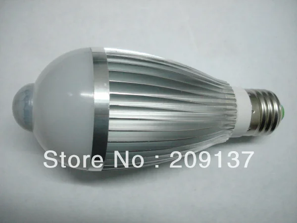 

7W 21W чип 700LM 85-260V E27 B22 Светодиодный инфракрасный датчик движения лампа теплый белый алюминий бесплатная доставка