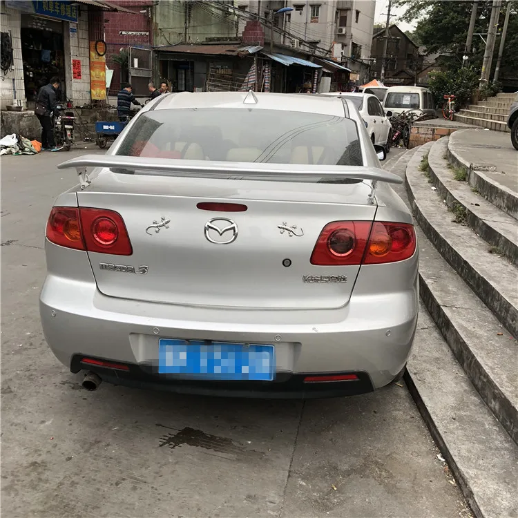 Для Mazda 3 RX8 спойлер 2006-2013 Высокое качество ABS Материал заднего крыла первоклассника Цвет задний спойлер для Mazda 3 седан