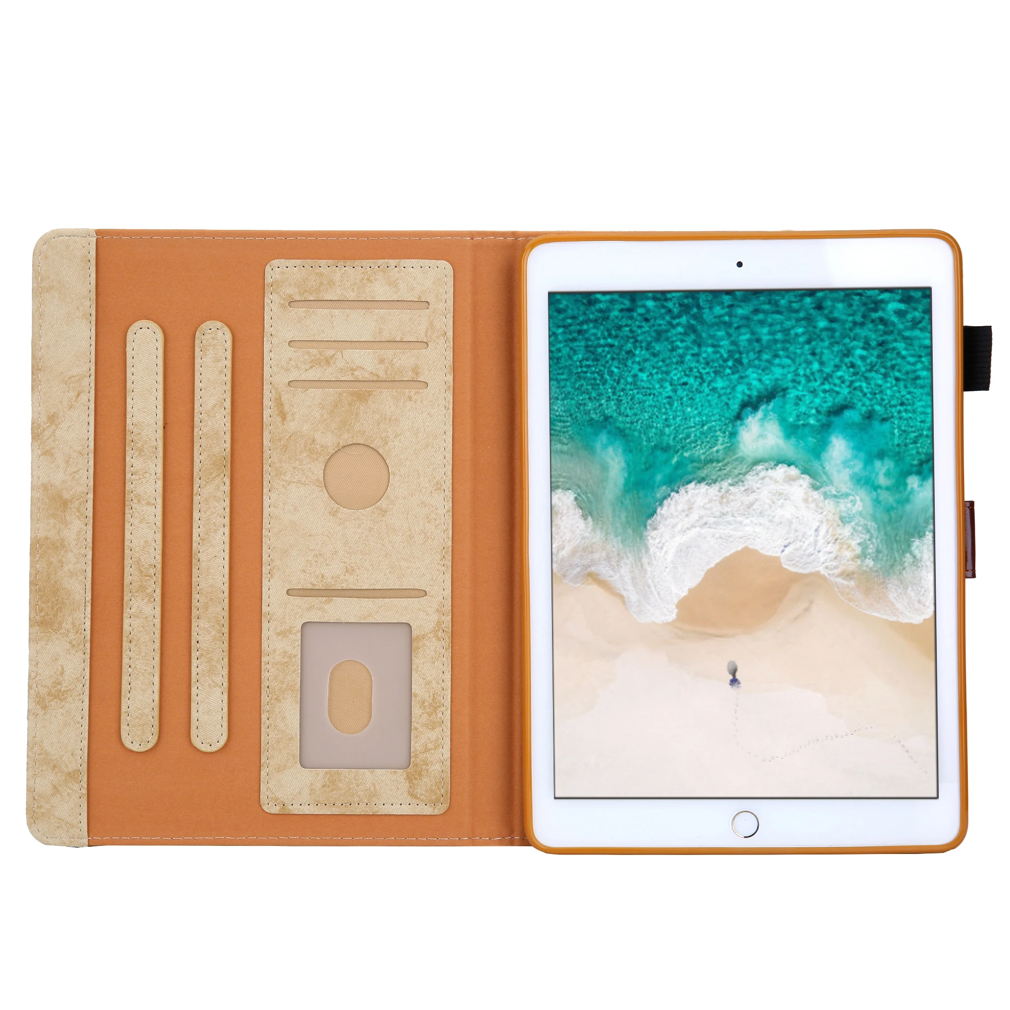 Чехол для apple ipad однотонный кожаный чехол из искусственной кожи 100 шт./лот 5 6 7 8 9 Pro