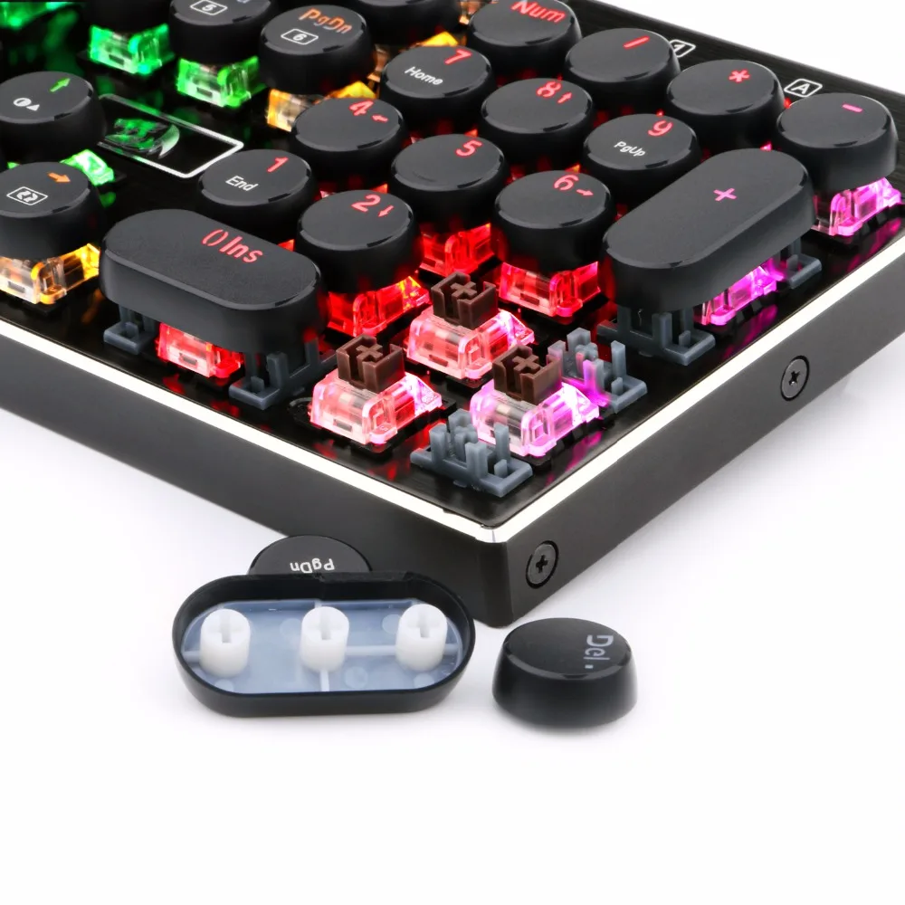 Redragon K556 PK RGB светодиодный механический игровой клавиатура с коричневыми