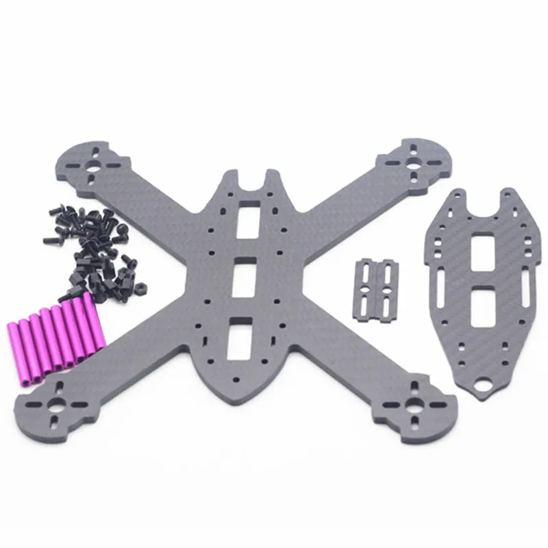 HSKRC TWE210 210 мм Колесная база 4 Arm 3K Углеродное волокно Тип X FPV гоночная рамка в