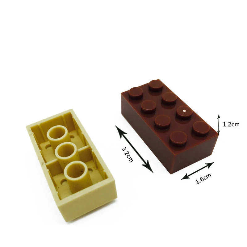 40 шт./партия кирпичи 2X4 частицы мелкие детали строительные блоки DIY игрушка