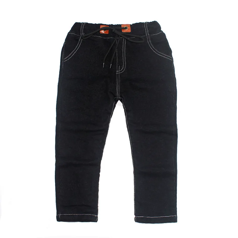 Winter Boys Denim Pants Warm Thin Thick Cotton Kids Sports Fleece Lined for Clothes Fashion Trousers | Мать и ребенок