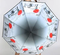 4pcslot design options 103cm two persons fiberglass windproof 5 times black coating anti uv parasol folding lovers umbrella
