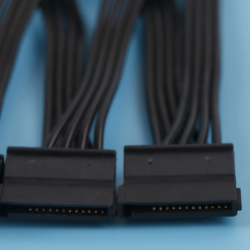Кабель питания 4Pin IDE Molex к 5 портовому 15Pin SATA шнур свинца 18AWG провод для жесткого