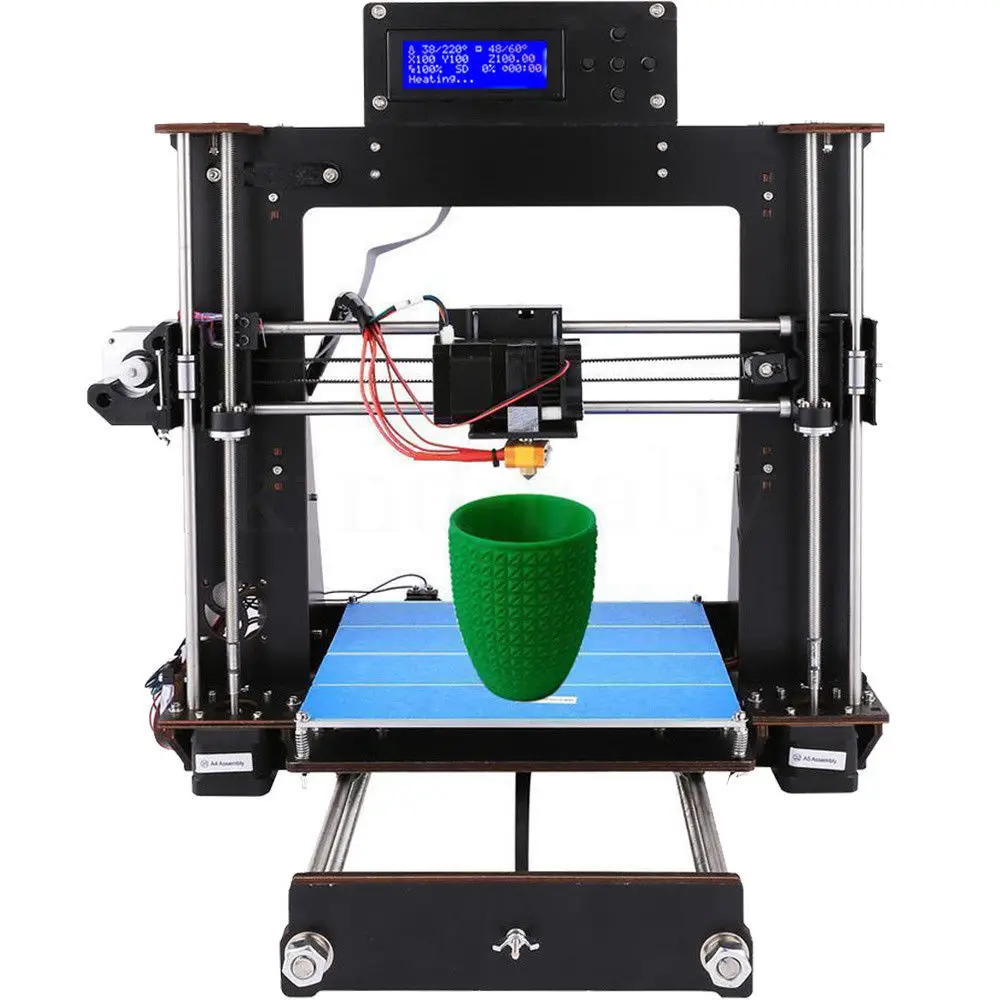 3D принтер Prusa i3 Reprap MK8 DIY MK2A с тепловым ЖК дисплеем|prusa diy 3d|diy 3d printerprusa |