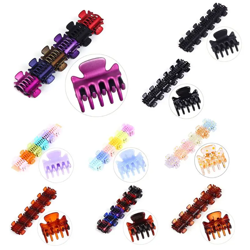 12 шт./компл. для женщин и девочек 3 см мини геометрический краб заколки волос