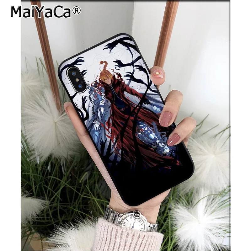 MaiYaCa металлический Алхимик Эдварда Элрика ТПУ мягкий чехол для телефона Apple iPhone 8 7