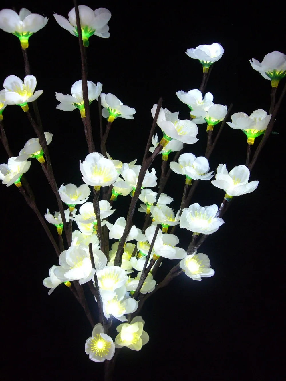 Белая светодиодная ветка сливы 24 В с адаптером осветительный прибор для