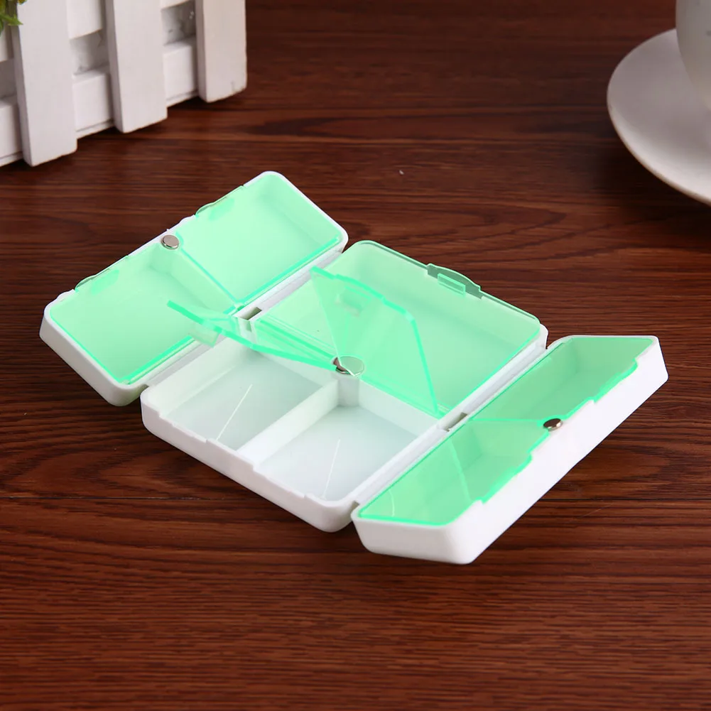 

7 days Foldable Pill Box Mini Container Drug Tablet Storage Travel Case Holder Cute Pill Boxes Medicine Case