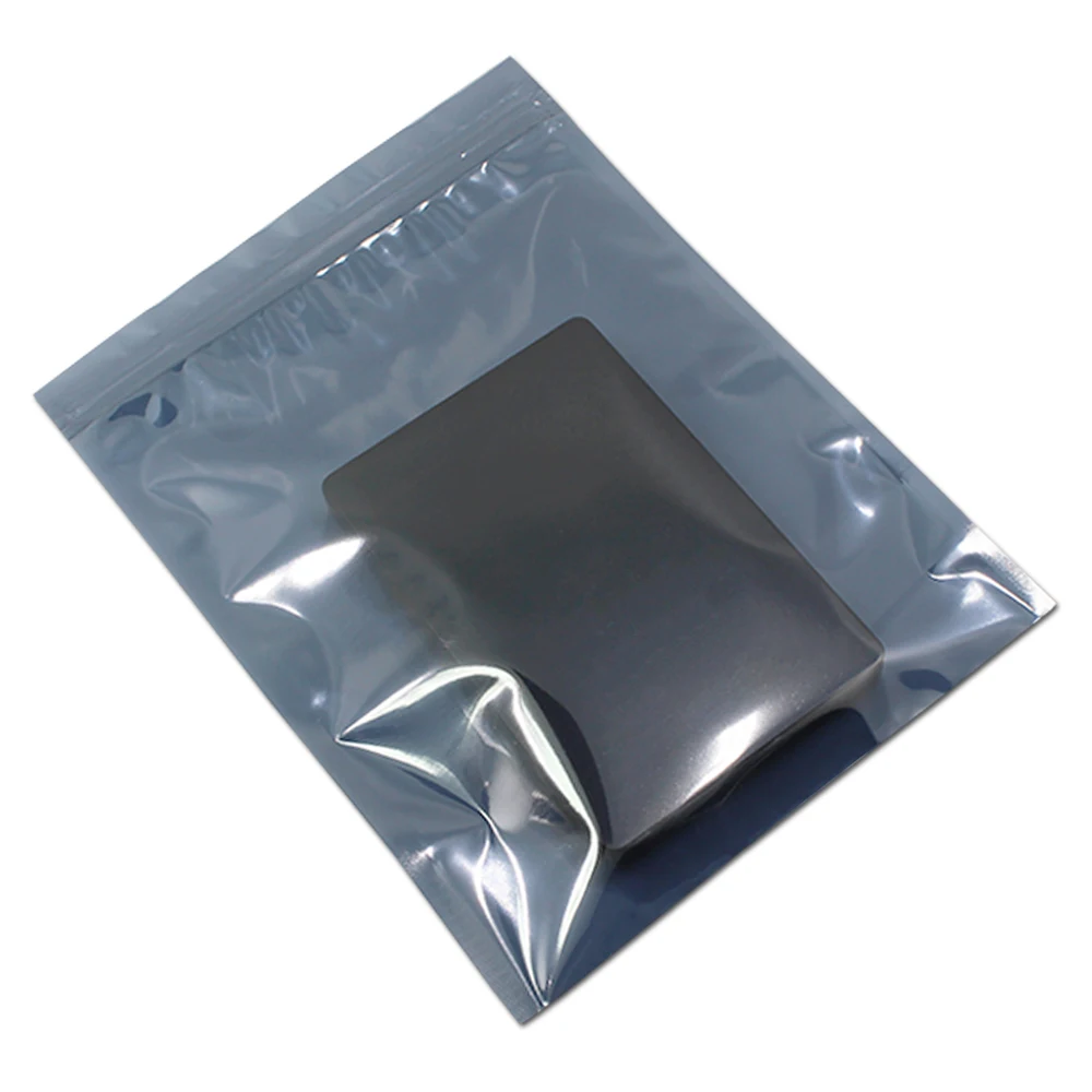 Фото 50 шт./лот 28*38 см Ziplock антистатическая защитная сумка Антистатическая сумка для хранения Антистатическая сумка с замком на молнии Самоуплотняющаяся Антистатическая упаковка №1