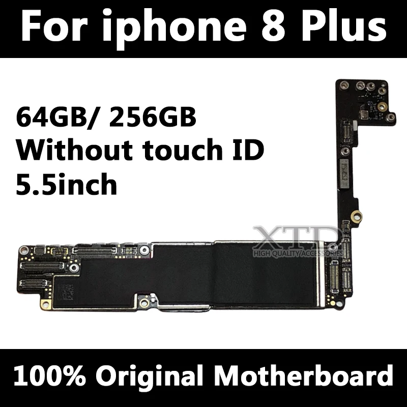Материнская плата для iphone 8 Plus оригинальная разблокированная материнская плата для 8 P 64 Гб/256 ГБ без Touch ID материнская плата с IOS