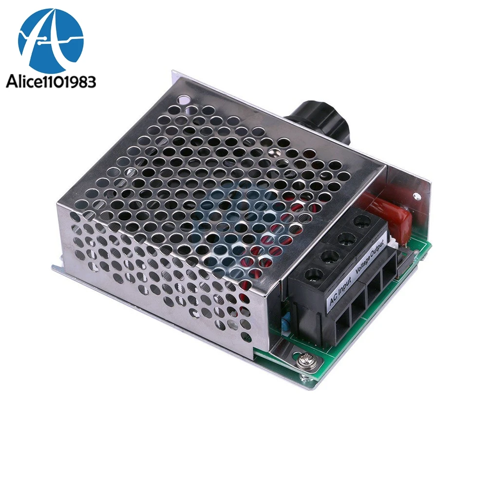 10000W Ultra-High Power AC 110V 220V SCR Motor Control Electronic Regulator Dimming Speed Board With Fan | Электронные