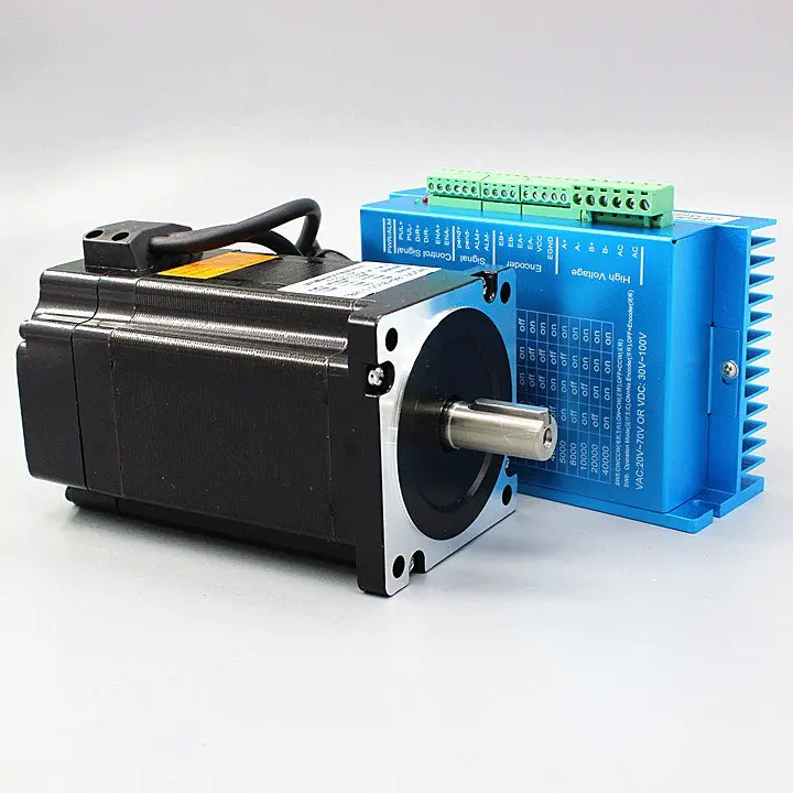 Nema 34 Серводвигатель мотор 86HB250-118B+ HB860H замкнутый контур шаговый двигатель 8.5N.m мотор Nema 34 86 Гибридный замкнутый контур 2-фазный шаговый мотор драйвер