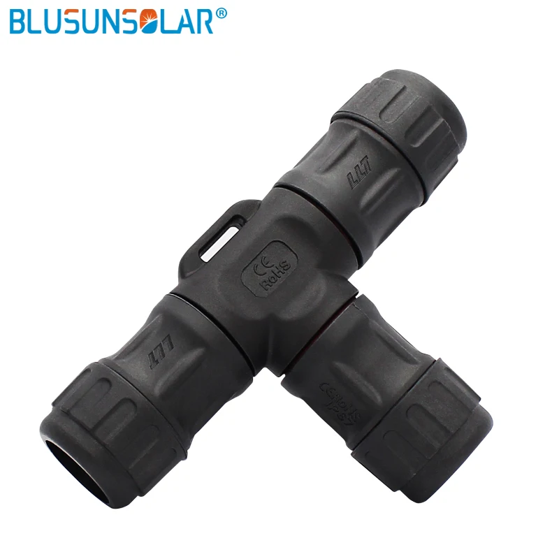 L20 2P T тип водонепроницаемый тройник разъем поле сборки IP67|connector waterproof|connector tt type