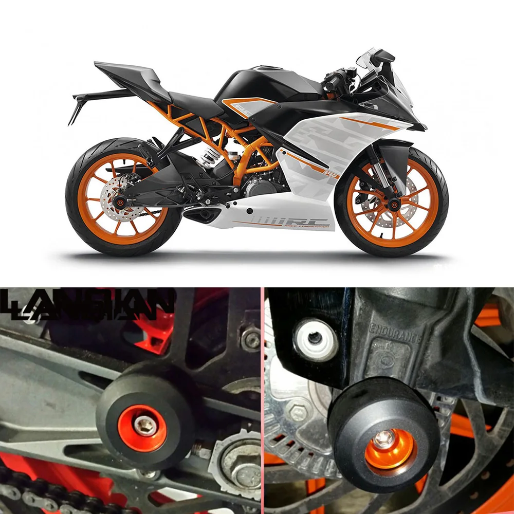 RYANSTAR Motorcycle Frame Slider For KTM Duke 125 200 390 Front and Rear Fork Wheel Crash Pads Falling Protection | Автомобили и