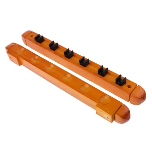 Настенное крепление с 6 слотами для игры в снукер, деревянная стойка для бассейна, держатель для кия, подставка