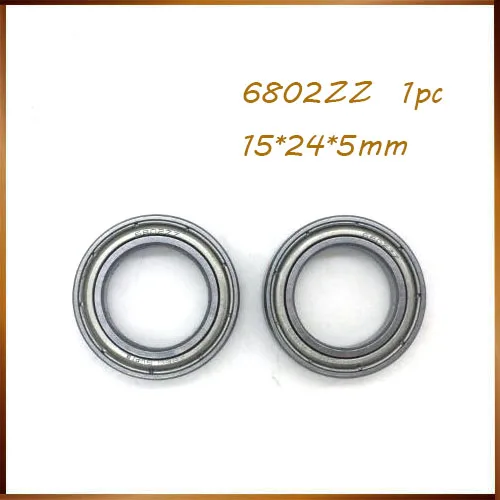 6802ZZ подшипник ABEC (1 шт.) 15x24x5 мм Метрическая тонкая секция 6802 Φ 6802Z 6802Z|Валы| |