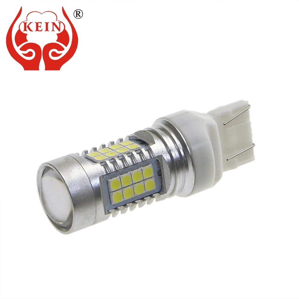 KEIN 2 шт. супер яркий w21/5w 7443 led t20 580 светильник 3030 тормозной фонарь Цвет Белый