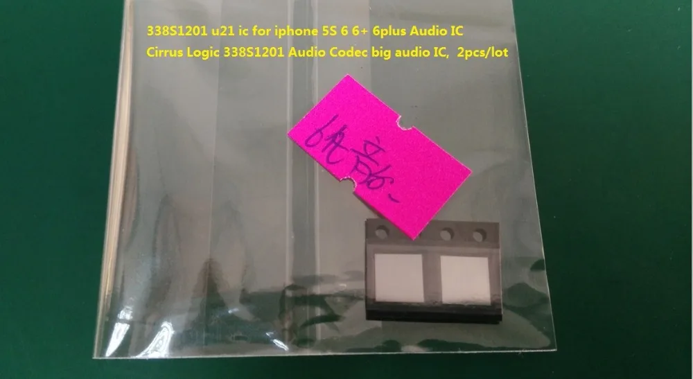 338S1201 u21 ic для iphone 5S 6 + 6plus Audio IC Cirrus Logic аудиокодек big 2 шт./лот|ics for iphones|ic 338s1201ic audio |